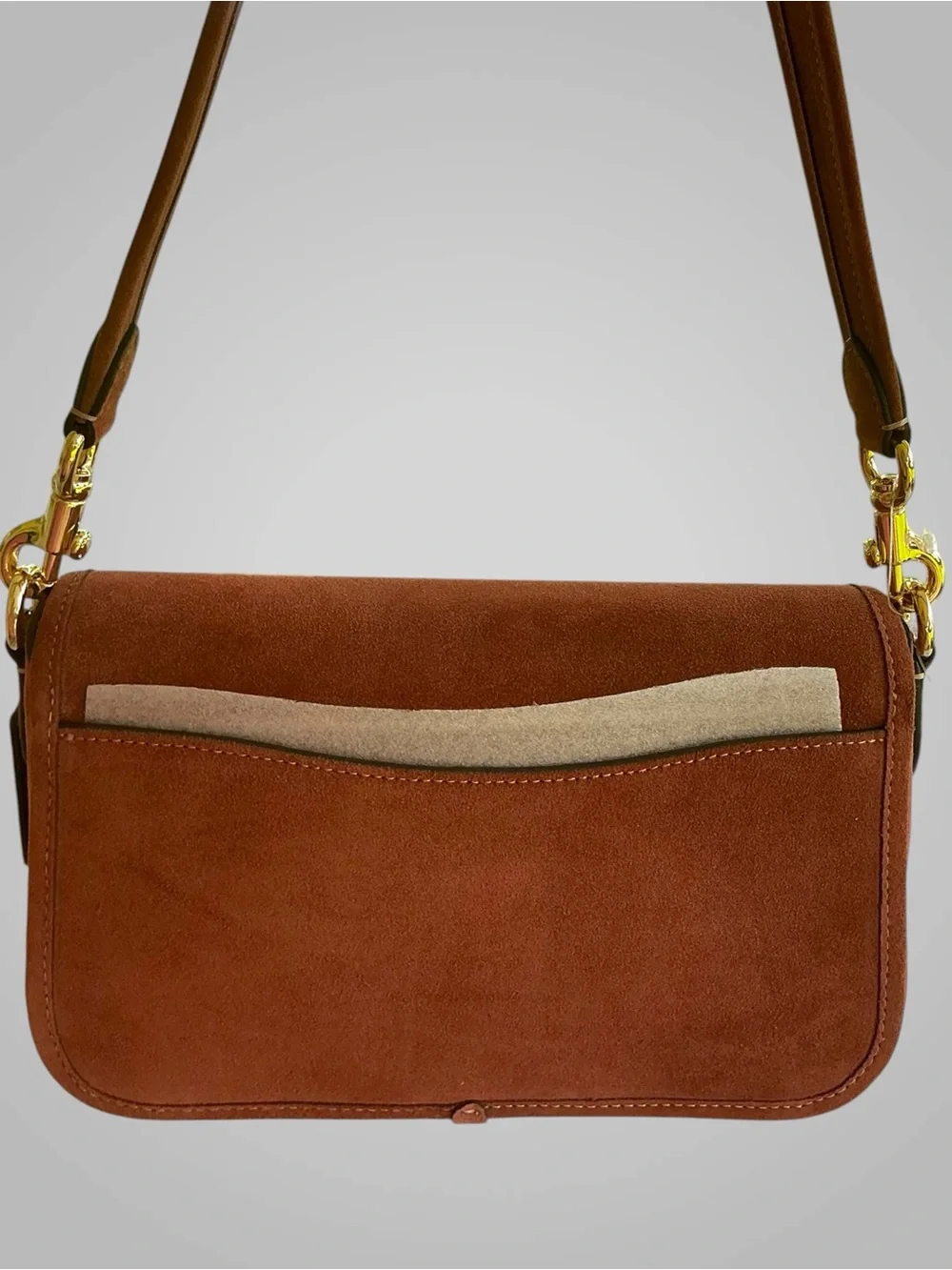 Coach Hadley Suede Crossbody Shoulder Bag Clay Brown CEB10 NWT